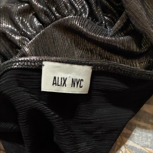 ALIX NYC Silver One-Shoulder Bodysuit - Picture 5 of 5